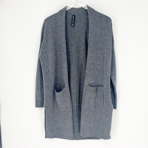 Athleta Spirit Cashmere Blend Cardigan XXS Grey - Picture 2 of 7